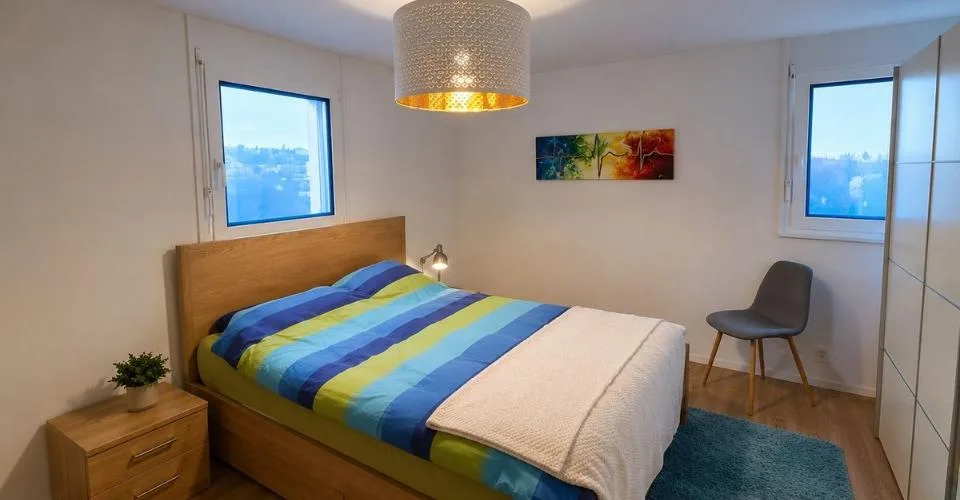 Appartement en attique avec terrasse, garage double et place de parc extérieure