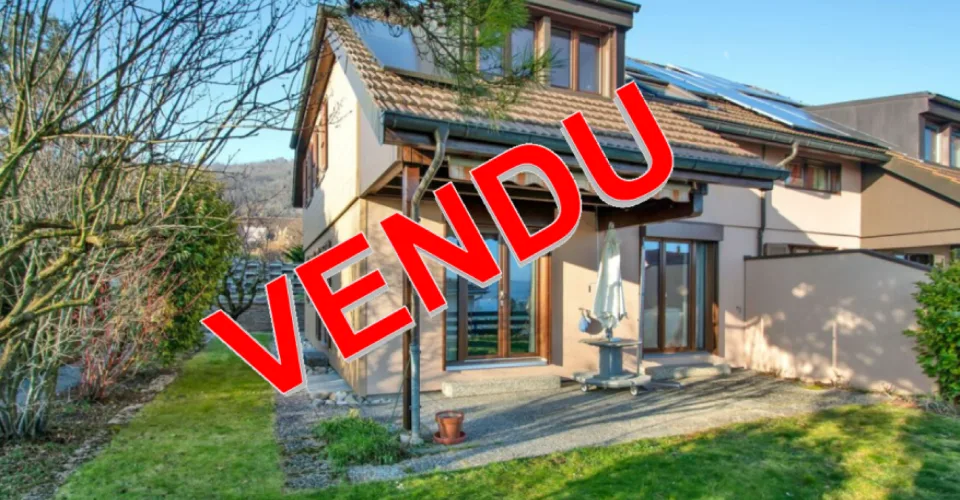 Le Landeron, villa mitoyenne de 5.5 pièces, garage, place de parc