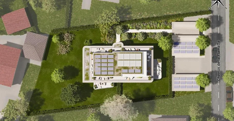 Appartement 4 pièces en attique avec terrasse de 76 m²