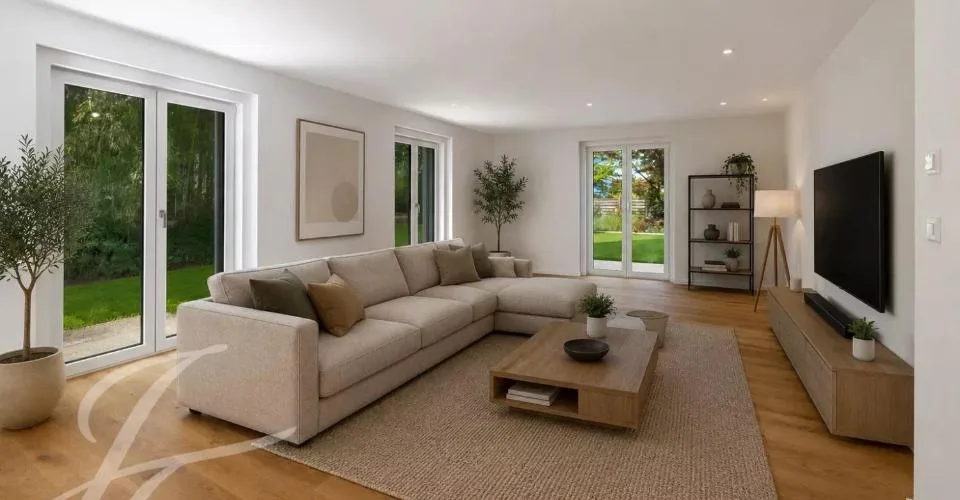 A quelques pas des rives du lac : Villa rénovée avec piscine