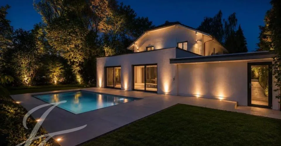 A quelques pas des rives du lac : Villa rénovée avec piscine