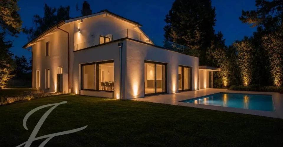 A quelques pas des rives du lac : Villa rénovée avec piscine