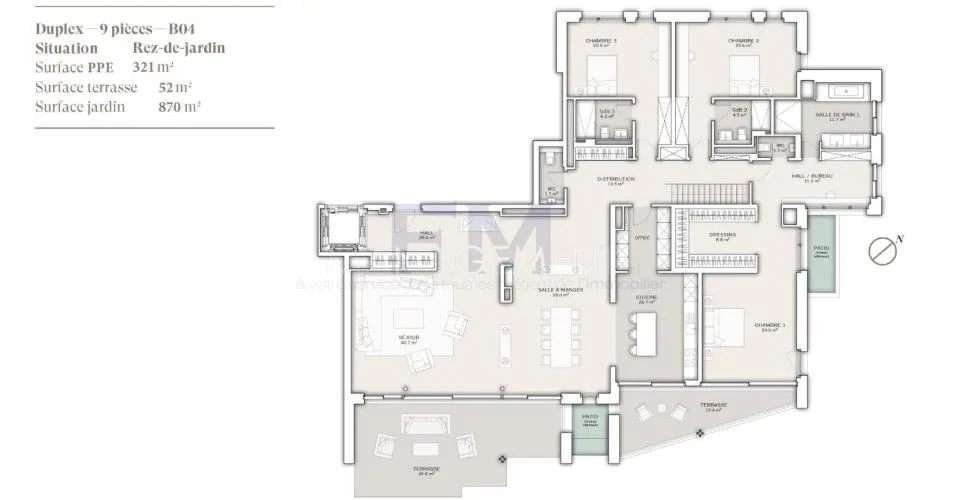 Résidence Beauvallon - Duplex rez-de jardin – photo 11 sur 13