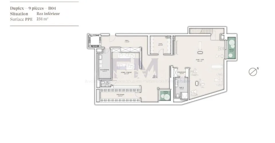 Résidence Beauvallon - Duplex rez-de jardin – photo 12 sur 13