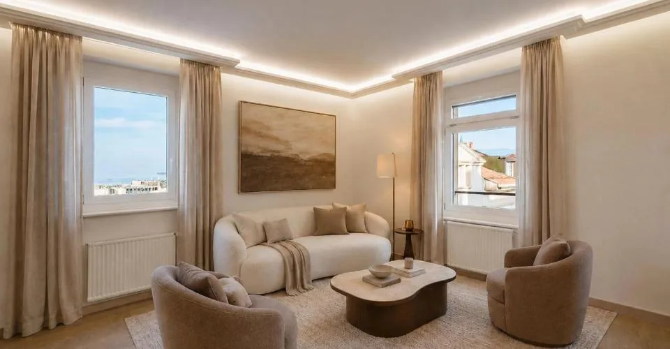 Appartement de 5 pièces avec vue sur le lac et la Cathédrale