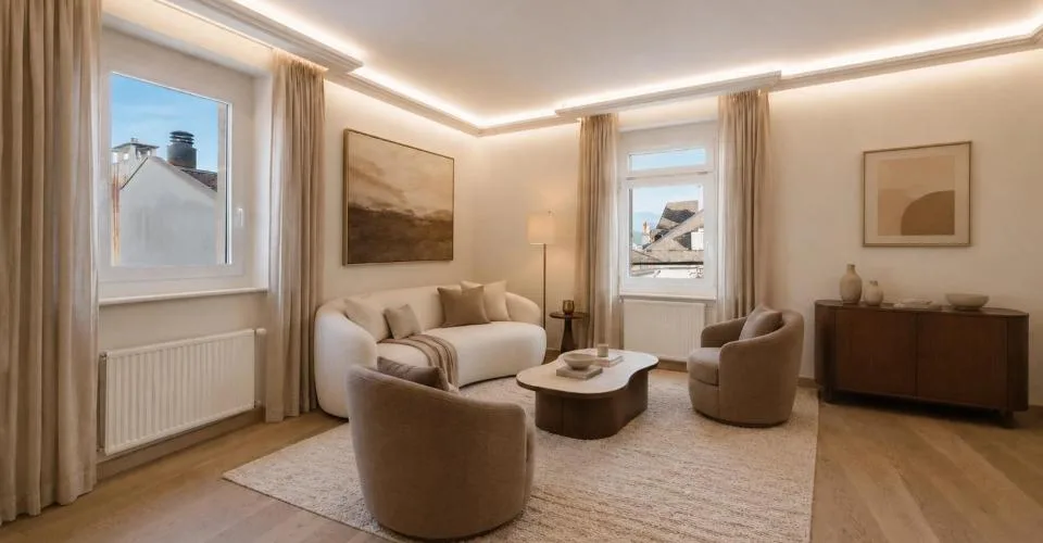 Appartement de 5 pièces avec vue sur le lac et la Cathédrale