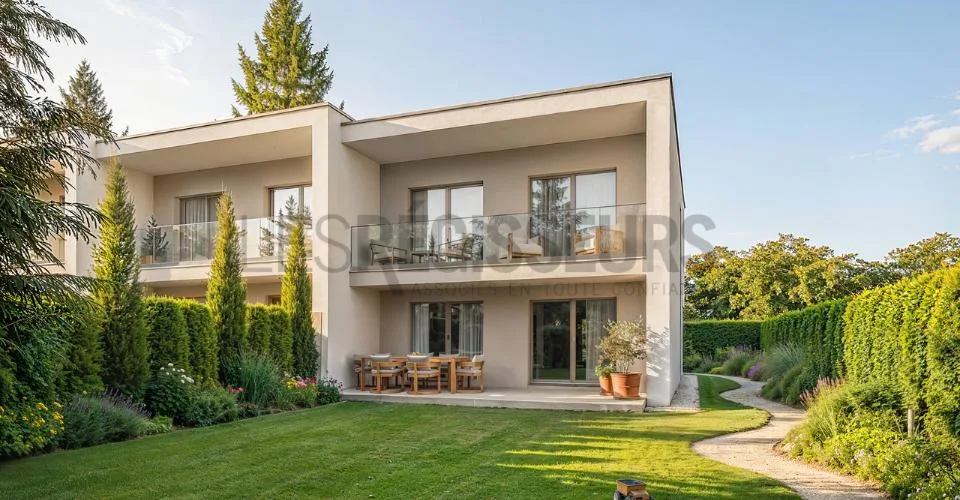 Trois villas contemporaines THPE avec jardin privatif