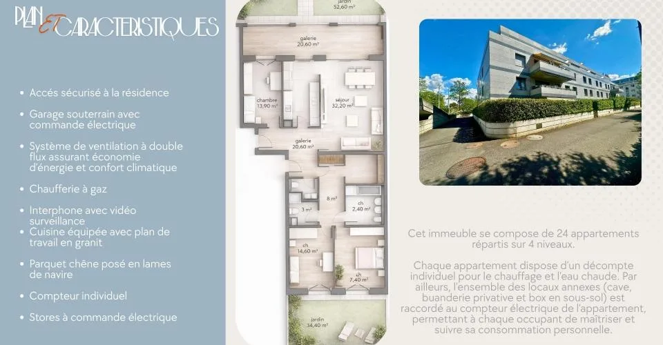 Appartement d'exception 6 pièces 151 m2 - Grand-Lancy