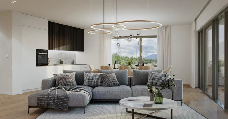Appartement de 4 pièces avec loggia spacieuse et lumineuse