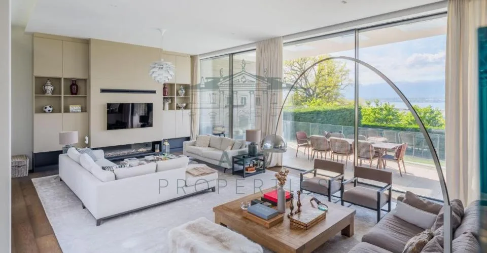 ANIÈRES - VILLA CONTEMPORAINE AVEC ACCÈS PRIVÉ AU LAC – foto 3 di 4