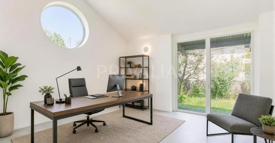 En exclusivité : Villa individuelle de plain-pied avec studio indépendant, parcelle de plus de 1'000 m2