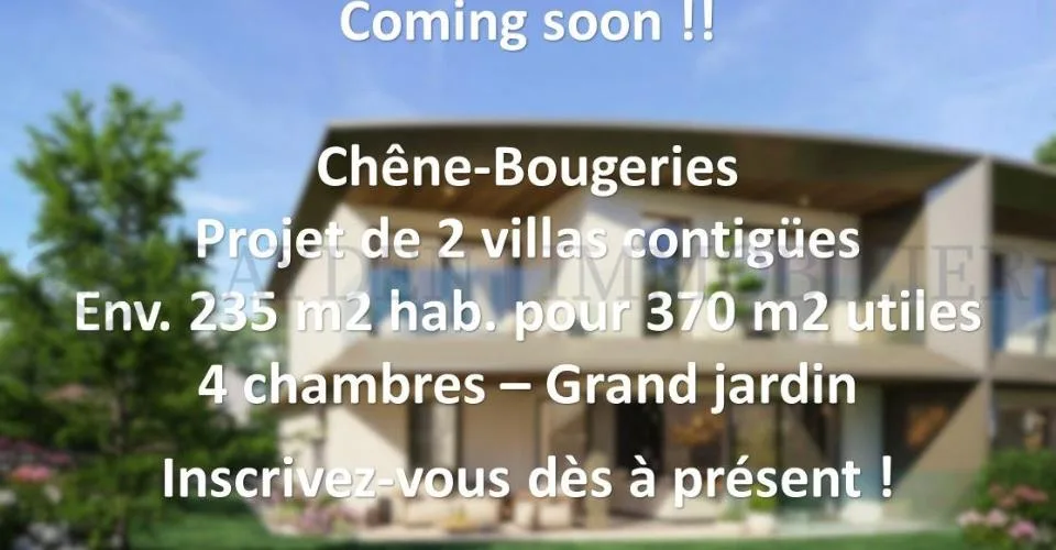 EXCLUSIVITE !! Projet de 2 villas haut standing