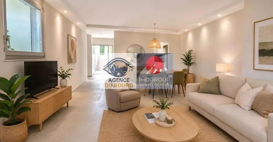 Anières ? Un appartement qui a tout d'une maison.