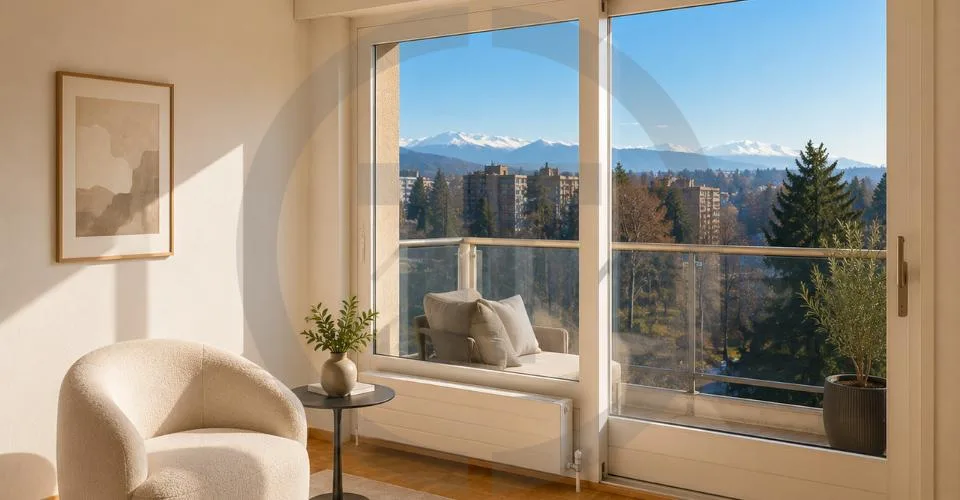 Très beau 4 pièces en étage elevé avec vue imprenable