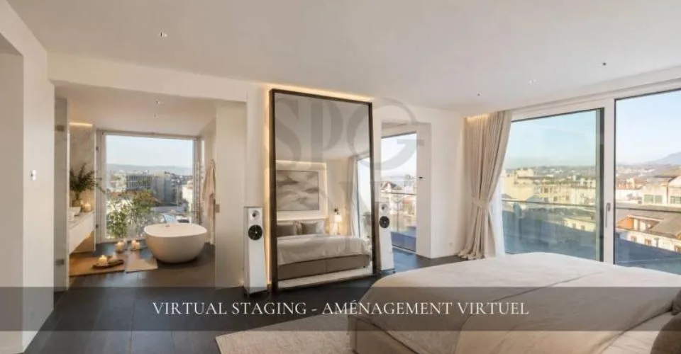 Prestigieux triplex avec vues imprenables sur le lac et les Alpes