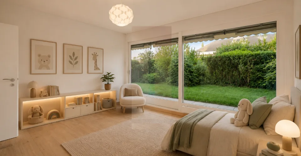 Exceptionnel 6.5 pièces en duplex avec jardin à Champel