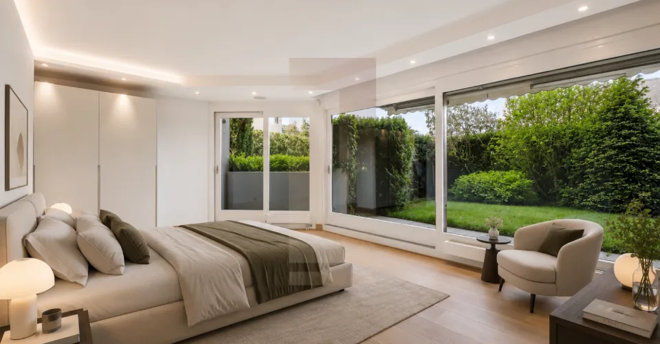 Exceptionnel 6.5 pièces en duplex avec jardin à Champel