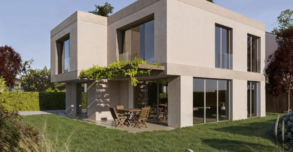 Villa contemporaine neuve de 7 pièces avec jardin privatif