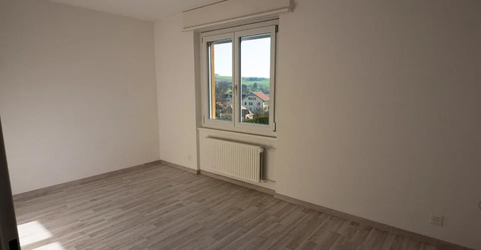 Superbe appartement rénové de 3½ pièces avec balcon, garage et vue dégagée