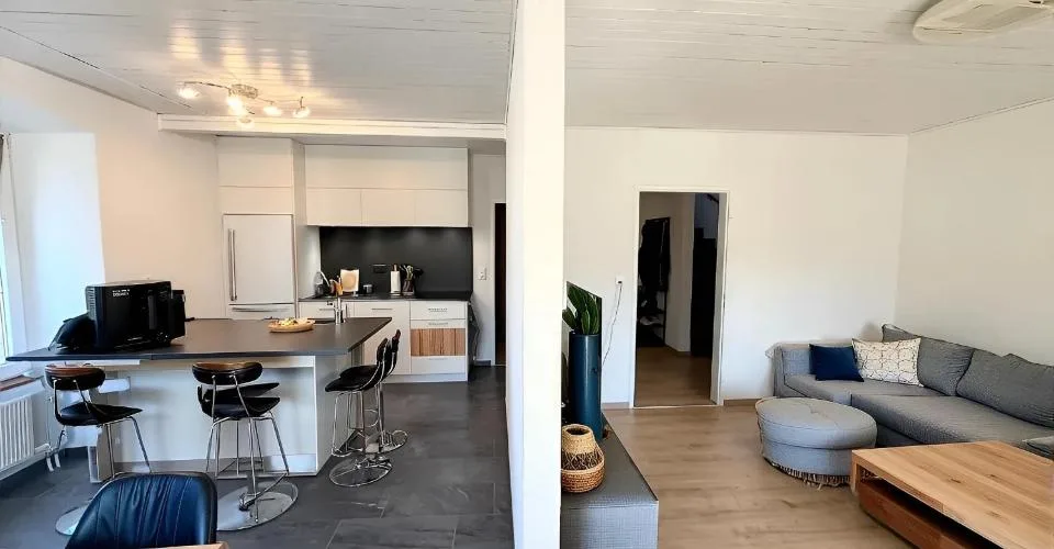 Opportunité unique de 2 maisons mitoyennes avec jardin, terrasse, cave voûtée et garages à Grandfontaine