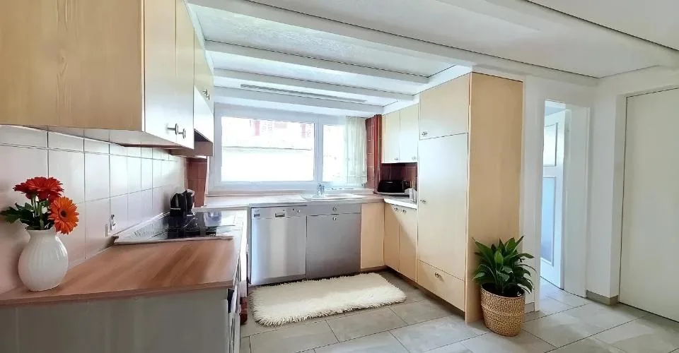 Appartement tout rénové de 4,5 pièces avec balcon et jardin