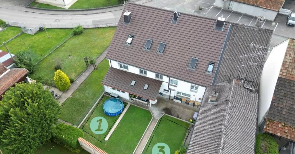 Appartement tout rénové de 4,5 pièces avec balcon et jardin