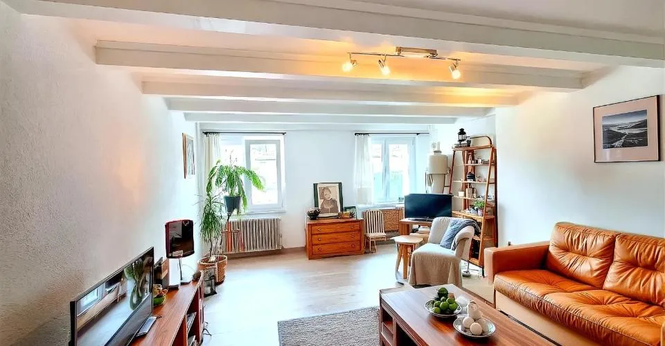 Appartement tout rénové de 4,5 pièces avec balcon et jardin