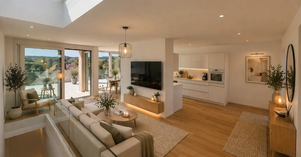 Magnifique duplex avec grande terrasse de 45 m² lumineux et moderne
