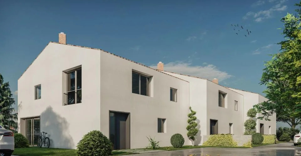 Projet en construction à Bure villa contemporaine avec 126 m² habitables, terrasse de 30 m²