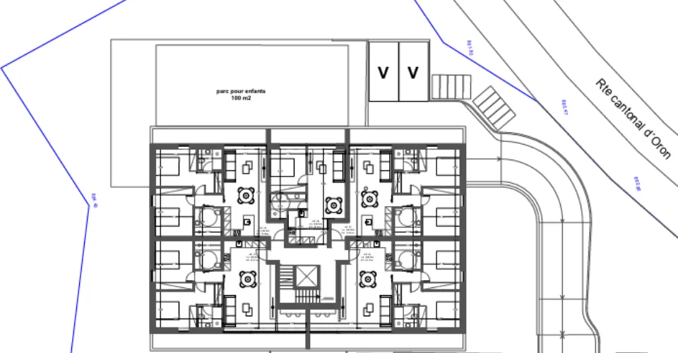 Projet de promotion immobilière  Vuisternens La Joux, à 10 minutes de Bulle
