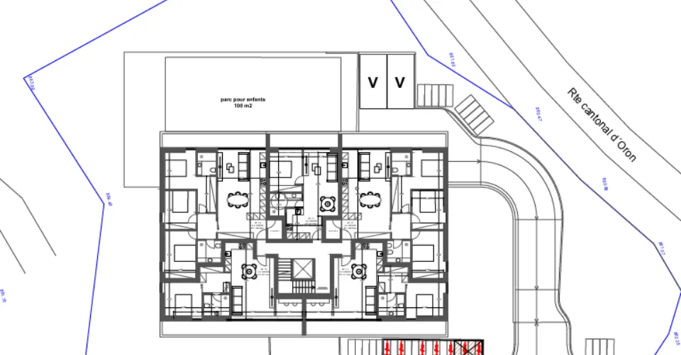 Projet de promotion immobilière  Vuisternens La Joux, à 10 minutes de Bulle
