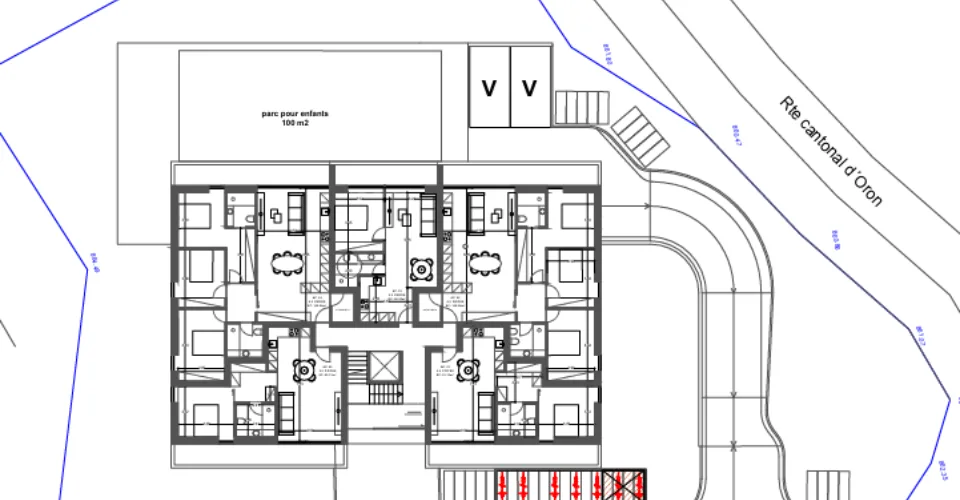 Projet de promotion immobilière  Vuisternens La Joux, à 10 minutes de Bulle