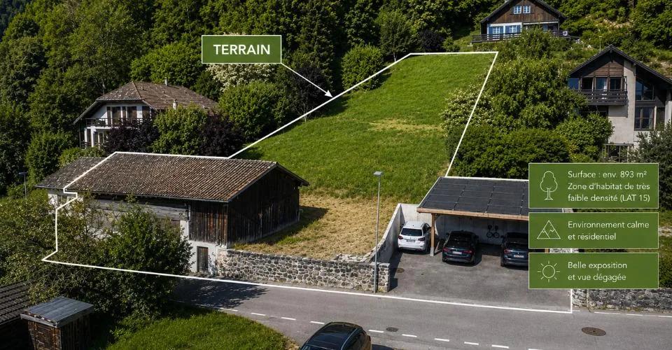 Terrain d'exception avec vue panoramique sur les Dents-du-Midi