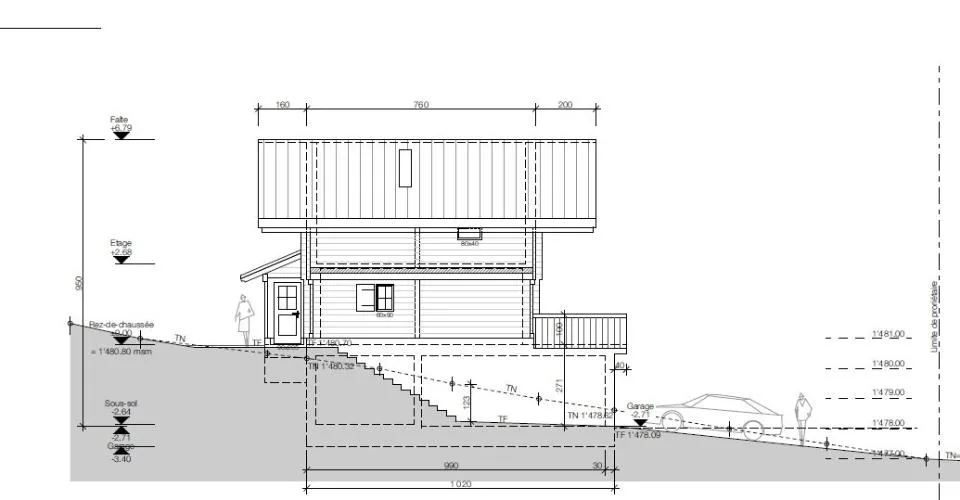 Terrain constructible 1'515 m2 aux Mosses