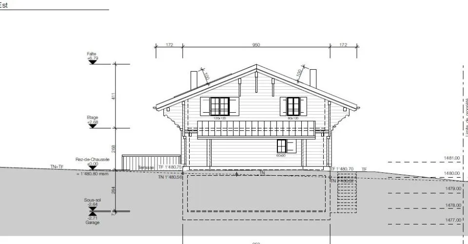 Terrain constructible 1'515 m2 aux Mosses
