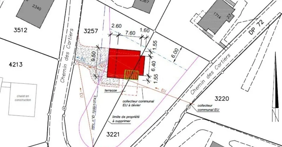 Terrain constructible 1'515 m2 aux Mosses