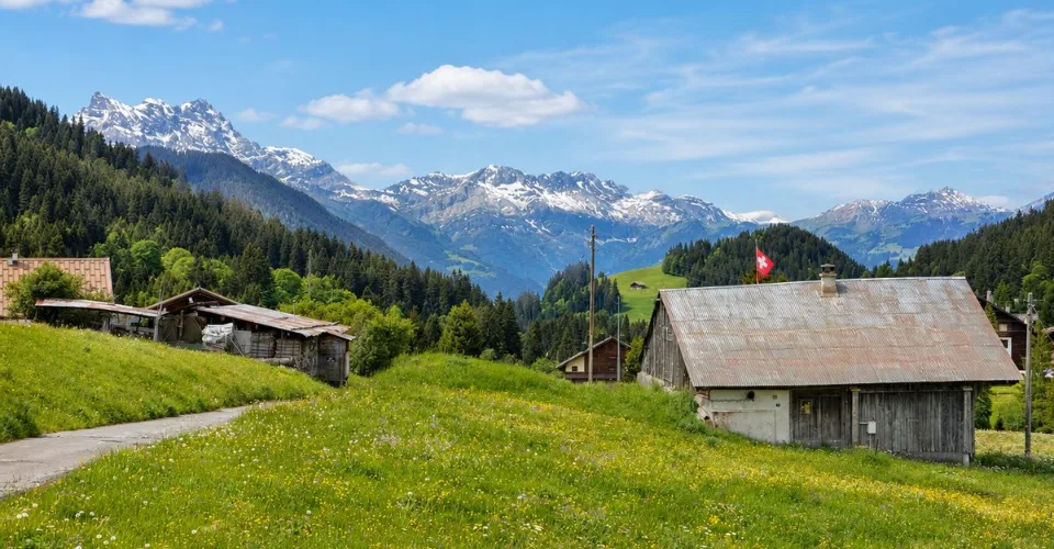 Terrain à bâtir de 1582 m² au centre des Mosses - Ormont-Dessous (VD), Alpes vaudoises