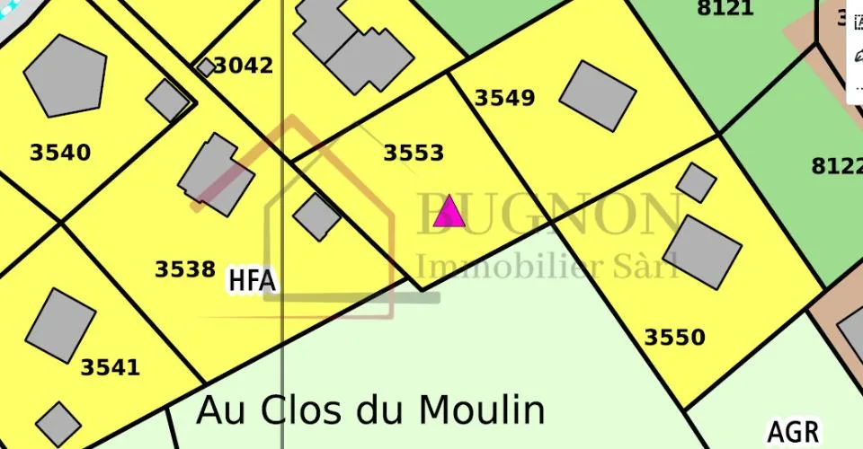 Terrain à bâtir de 993 m² Potentiel de développement résidentiel