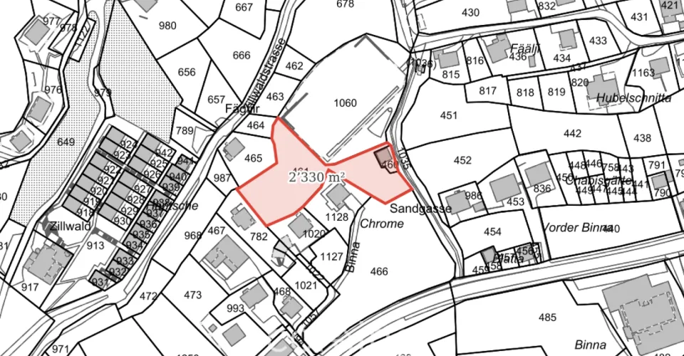 Zwei Bauparzellen in Lax - Wohnzone W3, Bergsicht, Aletschgebiet