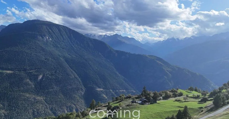 Bauparzelle in Salwald, Mund - Panoramablick auf Glishorn und Rhonetal, Erstwohnsitz möglich