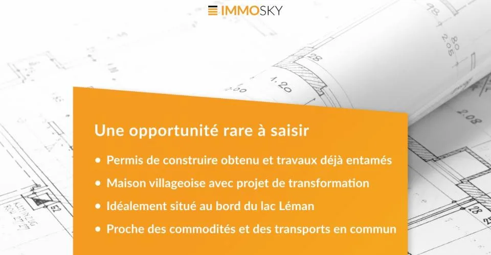 Votre futur projet : terrain avec permis de construire à St-Gingolph