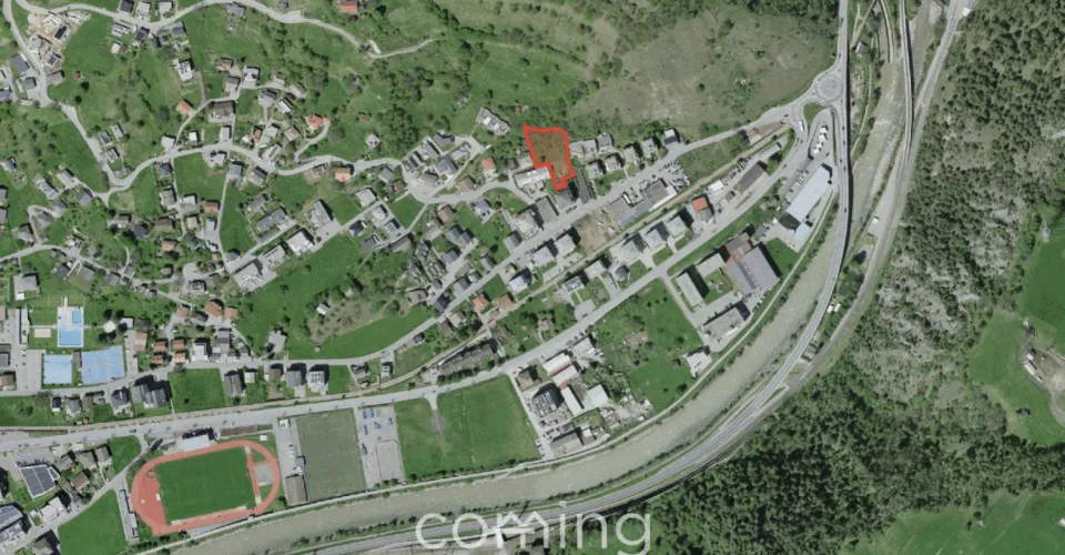 Drei Bauparzellen in Naters - Südhanglage, Bergsicht, Wohnzone W2
