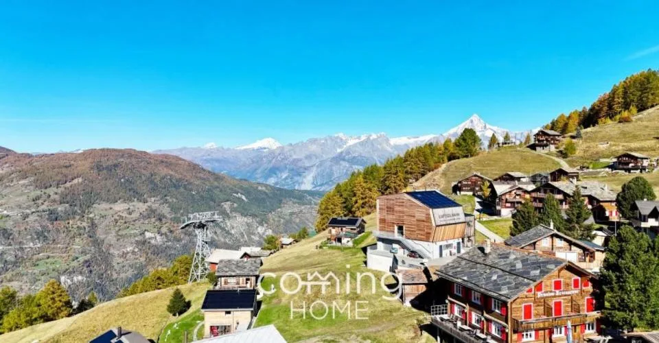 Gspon - Rare parcelle constructible sur un haut plateau ensoleillé avec vue alpine lointaine