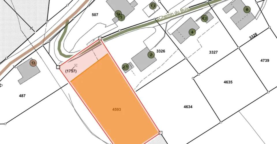 Terrain constructible à vendre