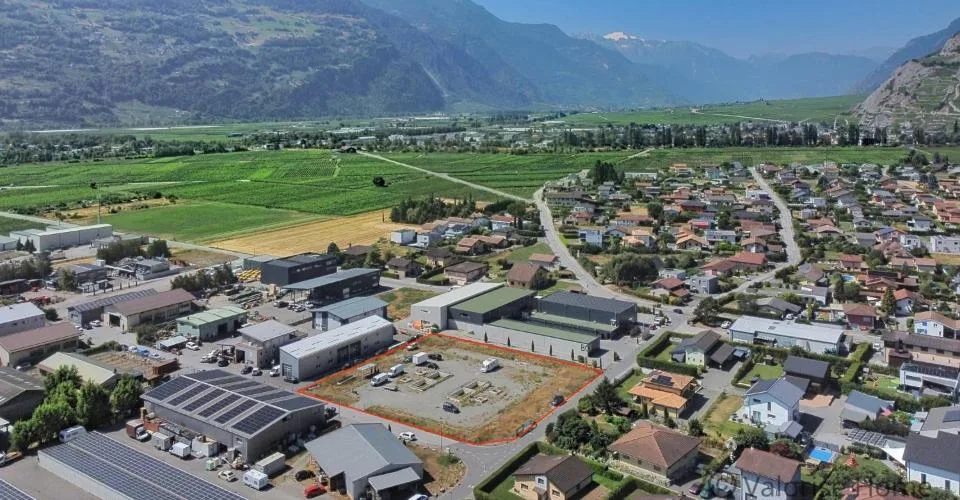 Terrain avec permis de construire à Vétroz