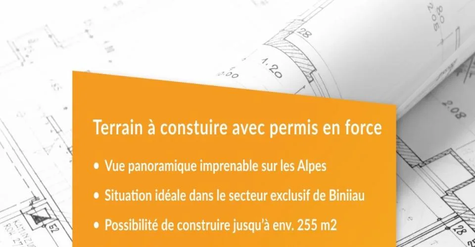 Terrain à construire avec permis en force