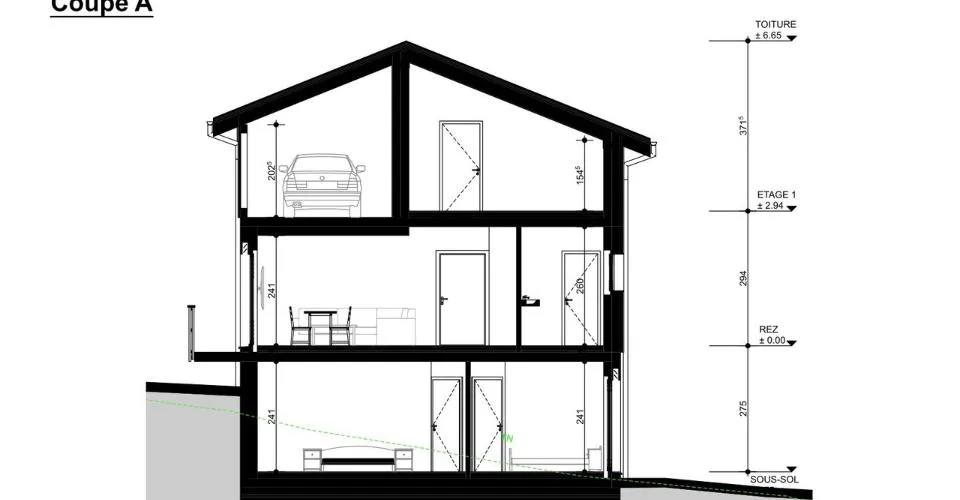 Torgon, terrain à bâtir avec permis de construire en force
