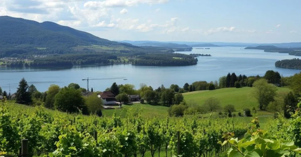 Terrain Constructible Exclusif à La Grande Béroche avec Projet de Villa de Luxe Autorisé