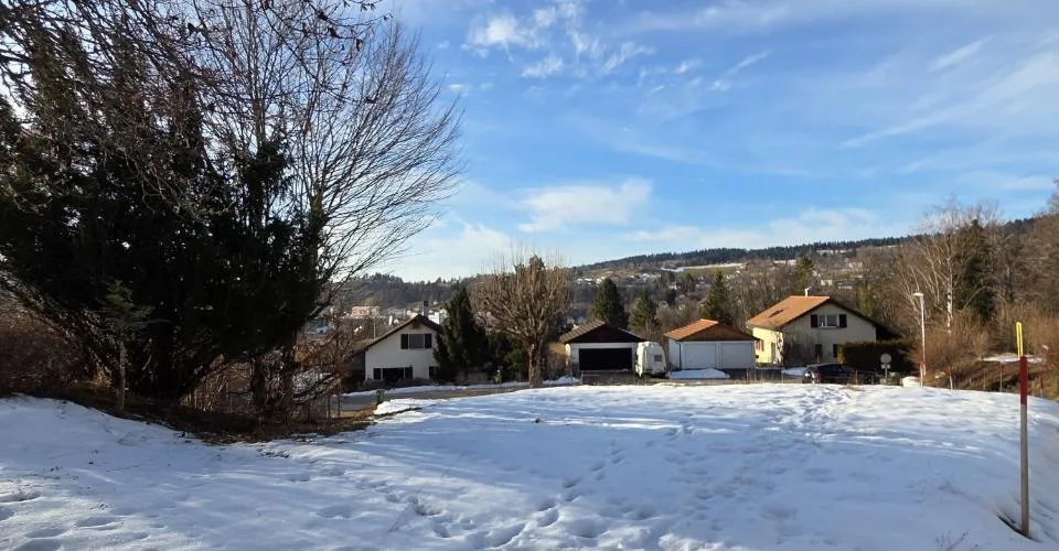 Terrain à vendre avec projet au Locle