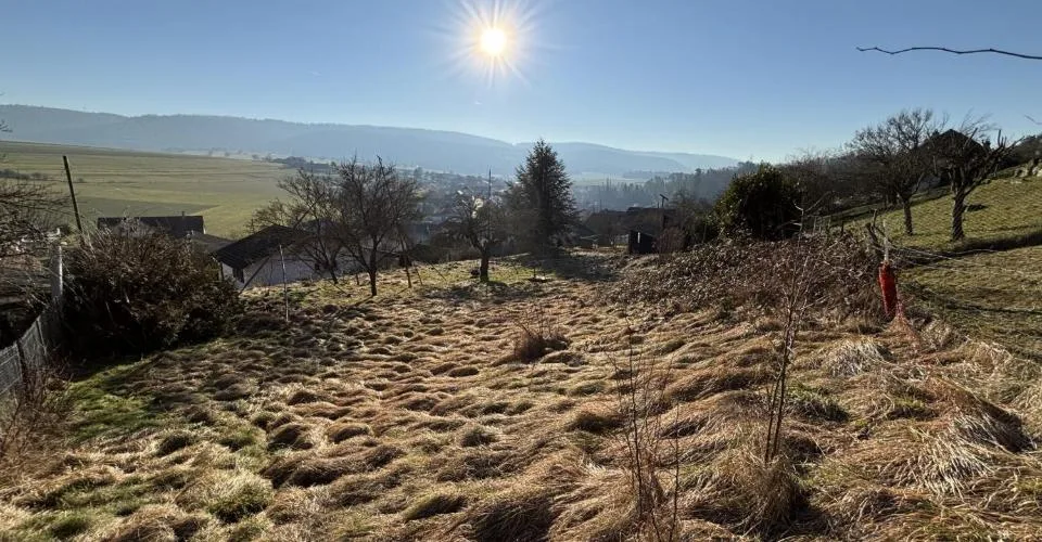 Terrain de 1'560 m2 à vendre dans le village de Fontenais